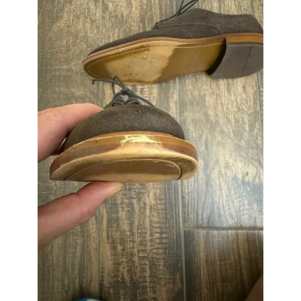 Banana Republic Ortholite Size 10M Brown Suede‎ Longwings Wing Tip Dress Shoes